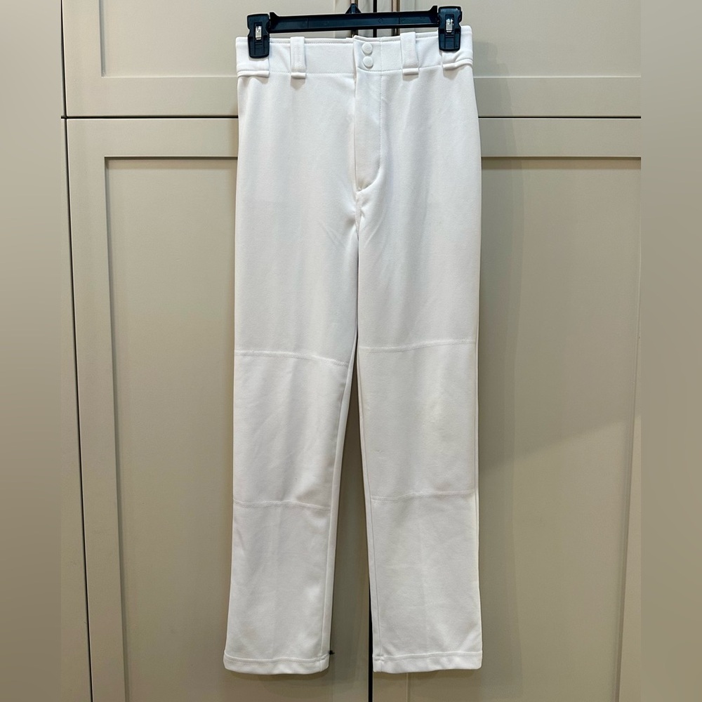 Rawlings White Straight-Leg Baseball Pants- youth L